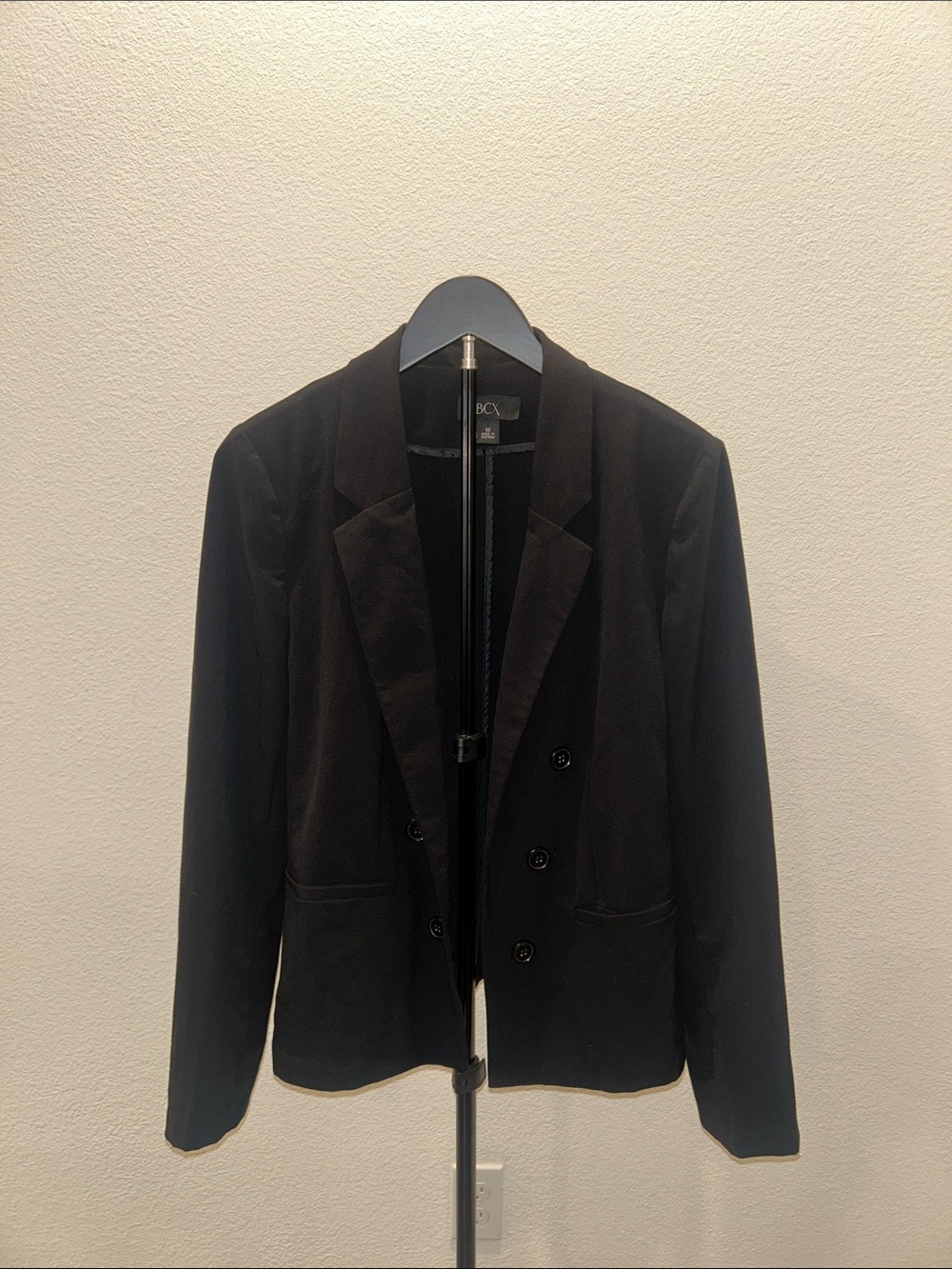BCX Black Double-Breasted Women's Blazer